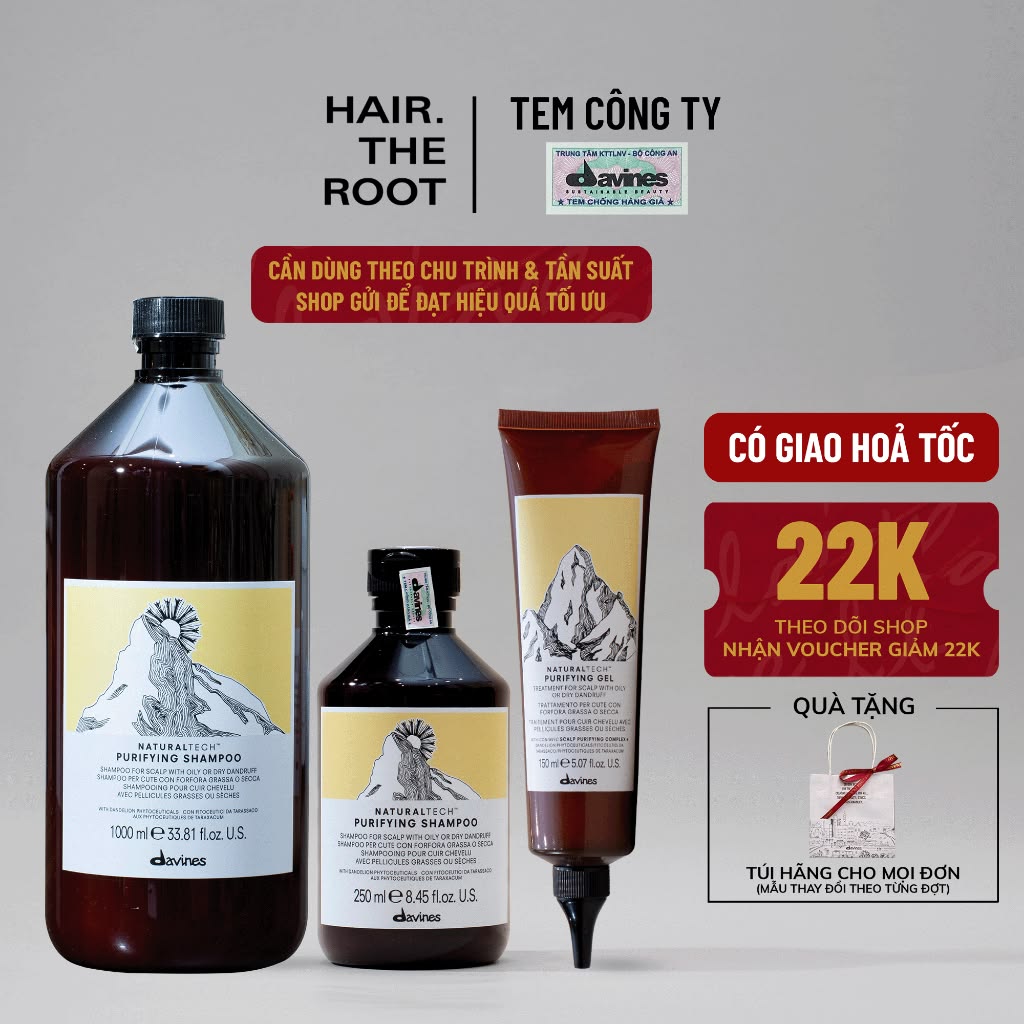 Dầu gội đầu Davines Purifying Shampoo